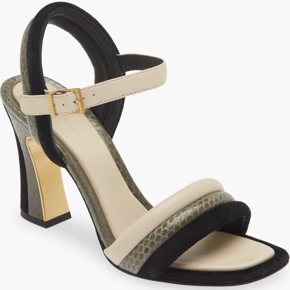 Tory Burch python and gold size 7 heels - Picture 3 of 5